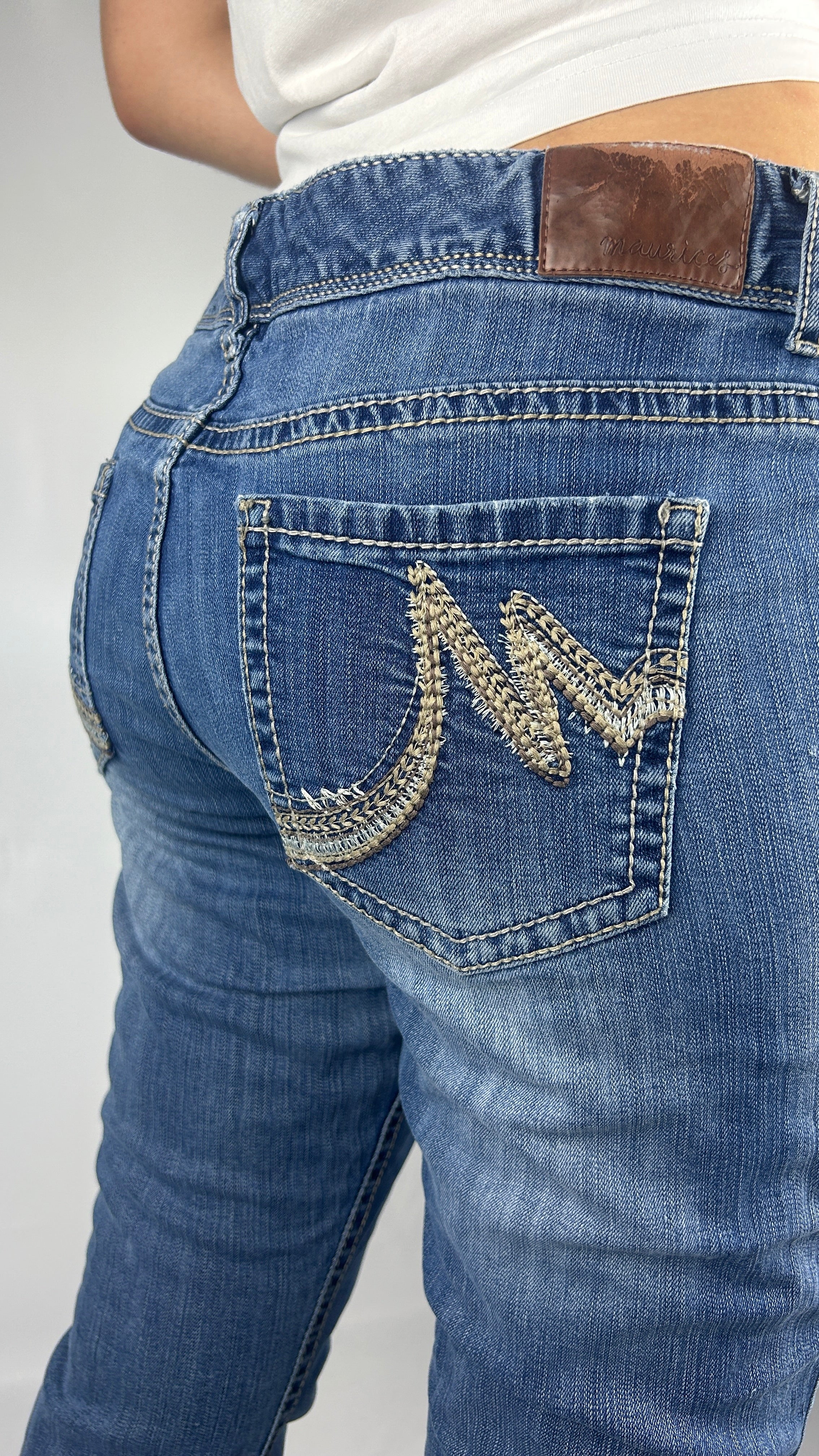 Embroiled M Pocket Bootcut Jeans
