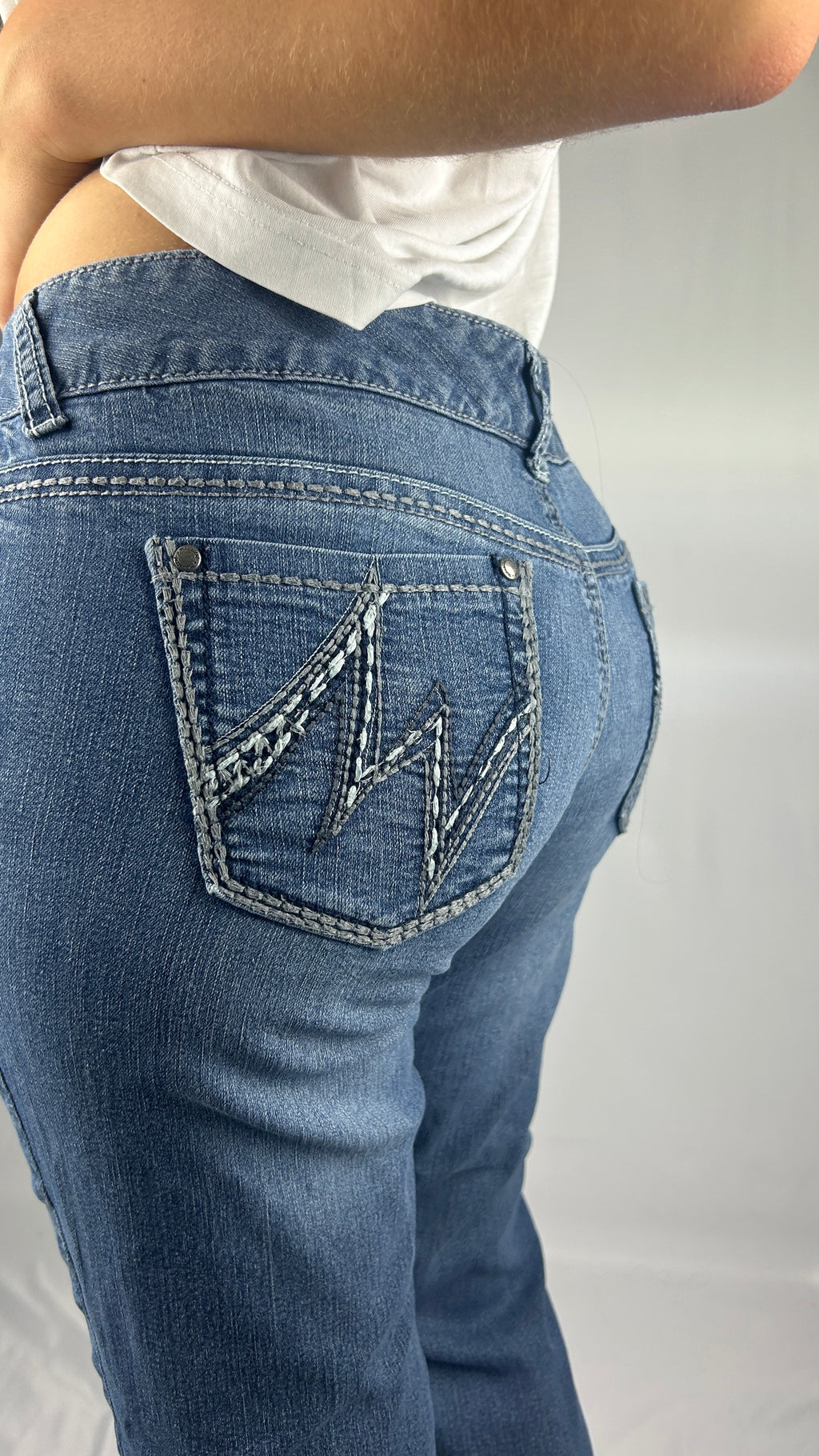 M Stitch Bootcut Jeans