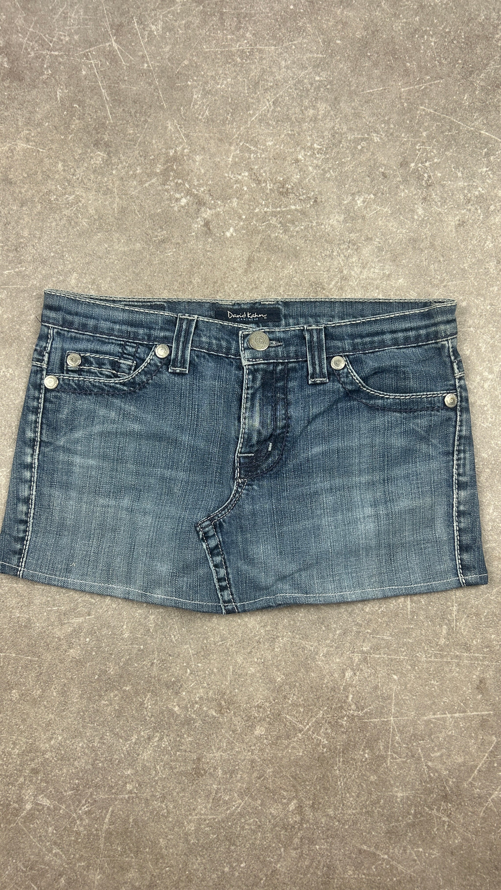 Rhinestone Denim Miniskirt