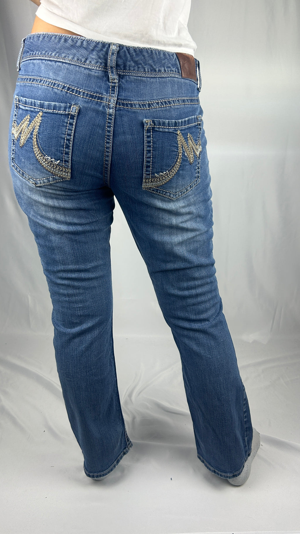 Embroiled M Pocket Bootcut Jeans