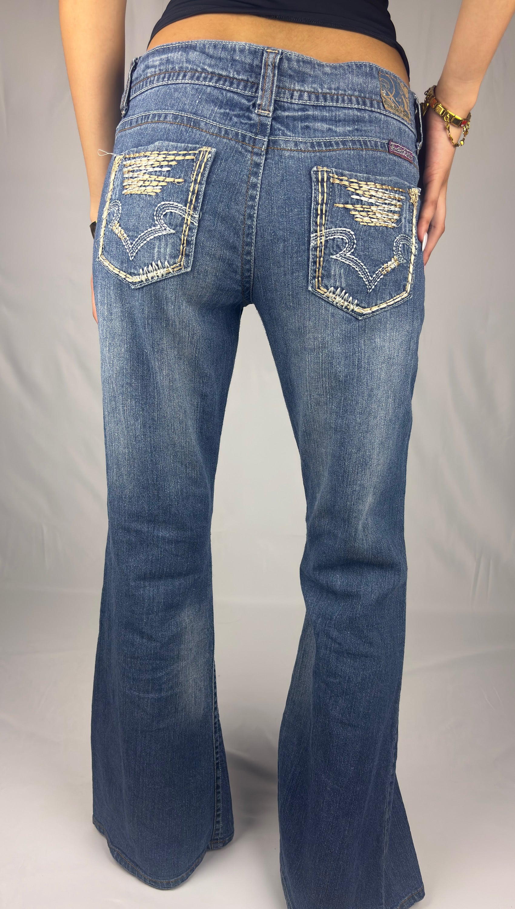 Angel Wing Flare Jeans