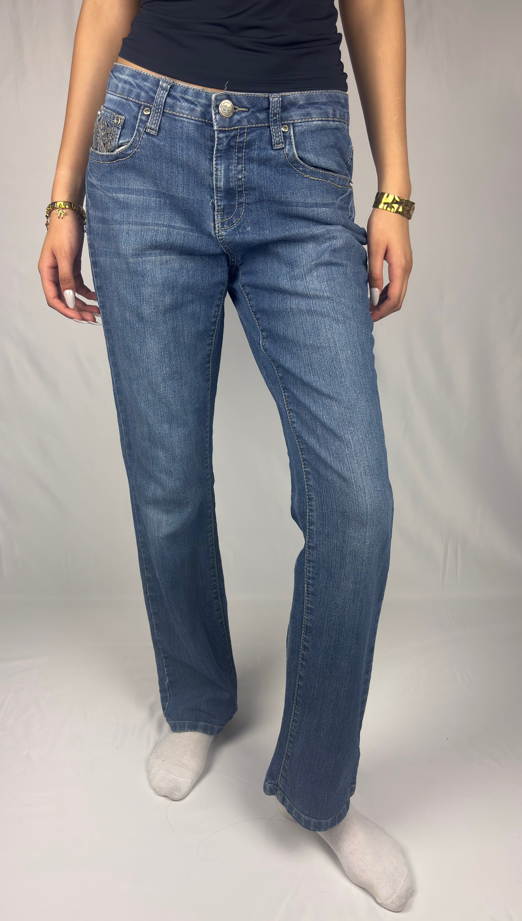 Fleur Pocket Flare Jeans