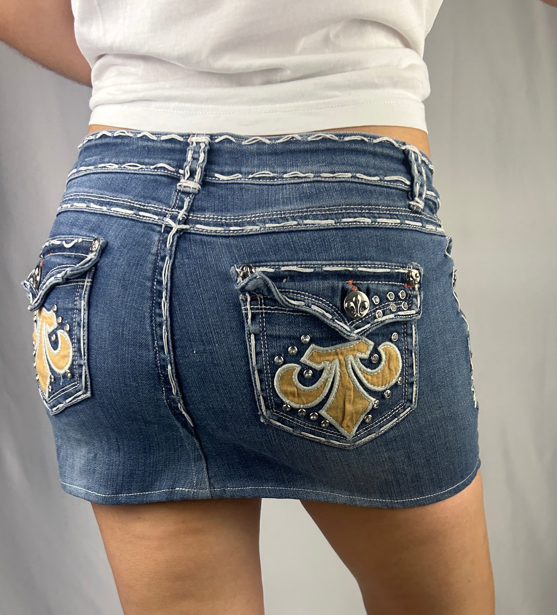 Fleur de Lis Denimskirt