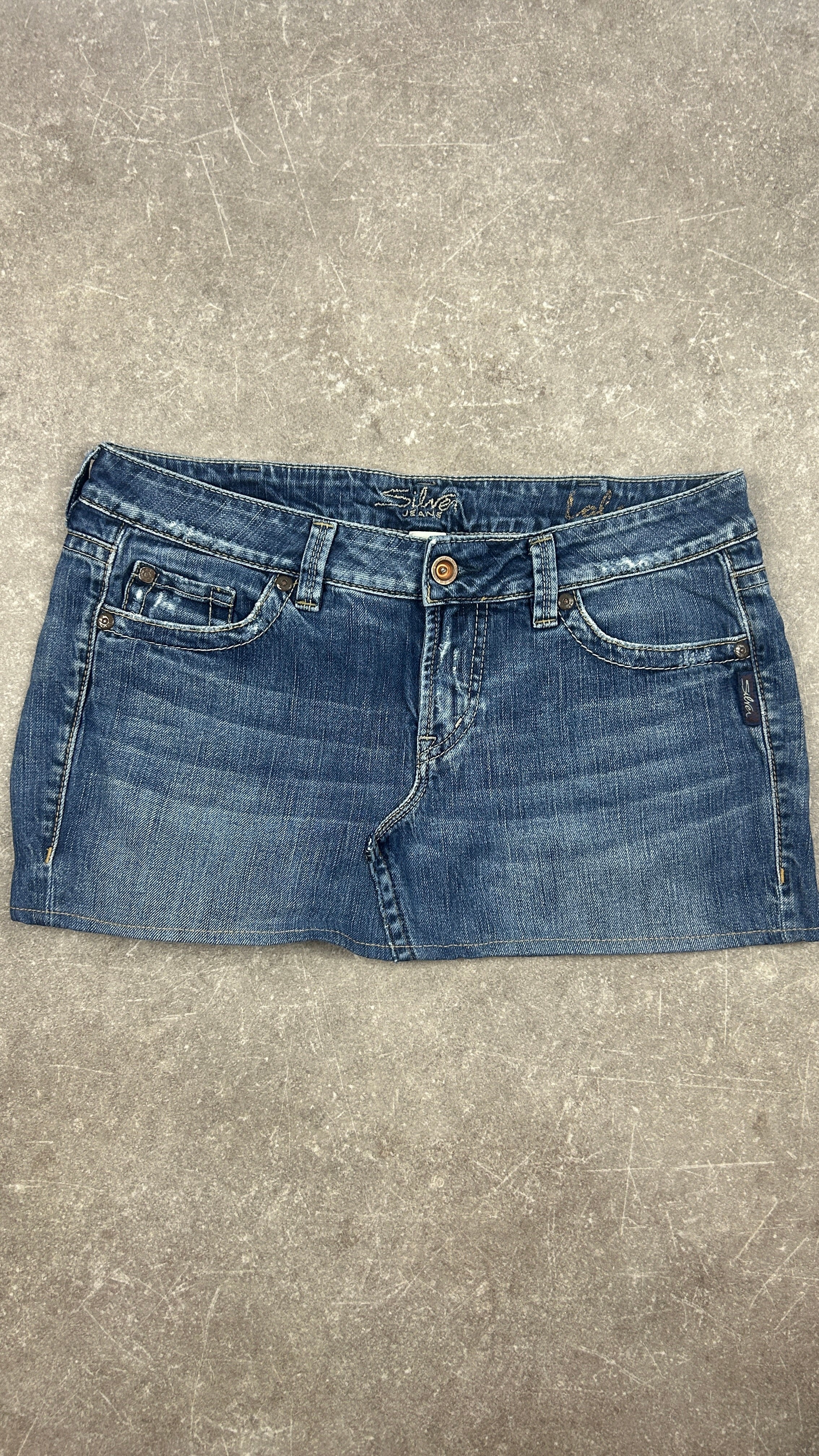 Wingpocket Vintage Denim Miniskirt