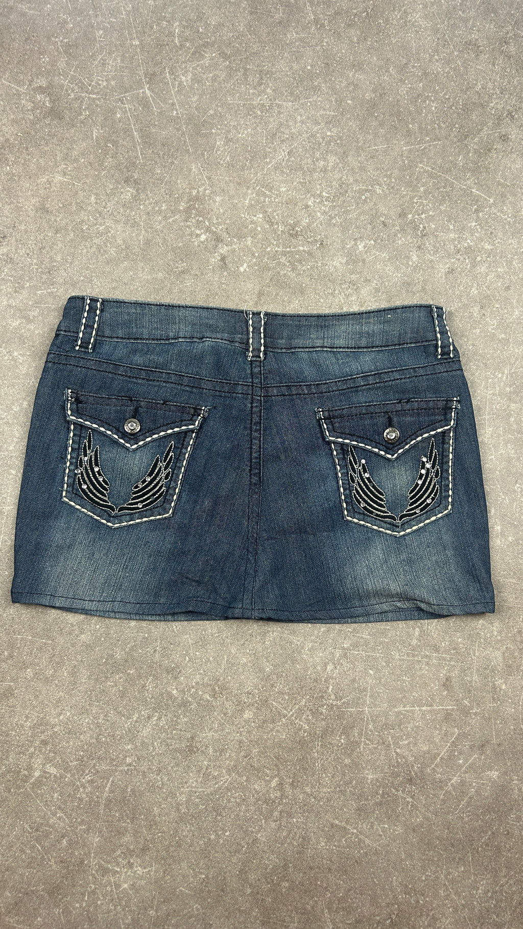 Wingpocket Darkwash Denimskirt
