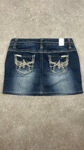 Rhinestone Denimskirt