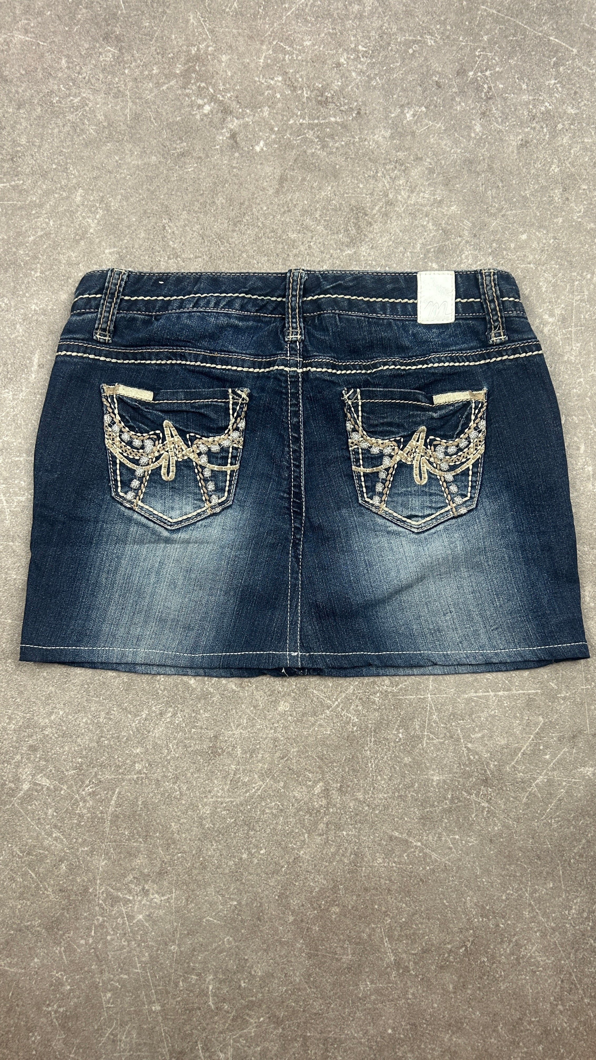 Rhinestone Denimskirt