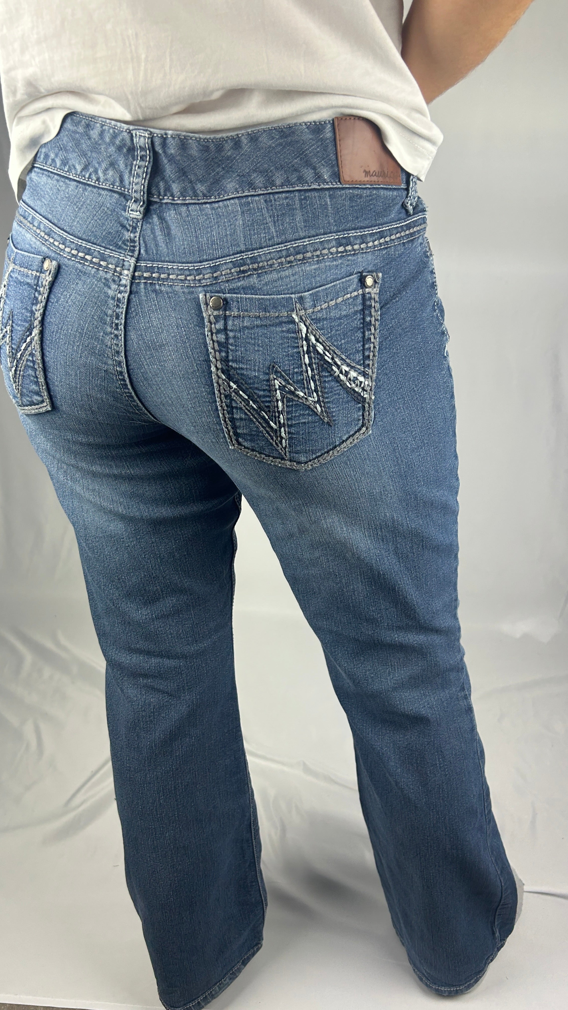 M Stitch Bootcut Jeans