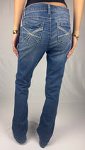 Y2K Curve Stitch Flare
