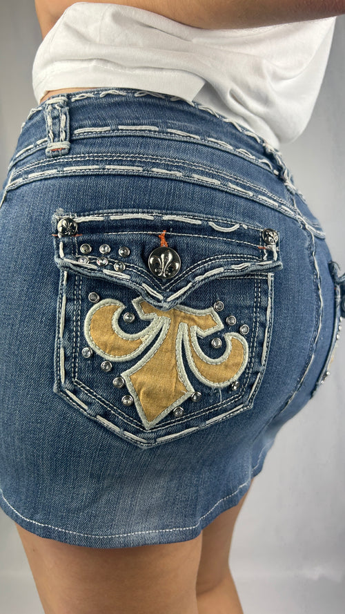 Fleur de Lis Denimskirt