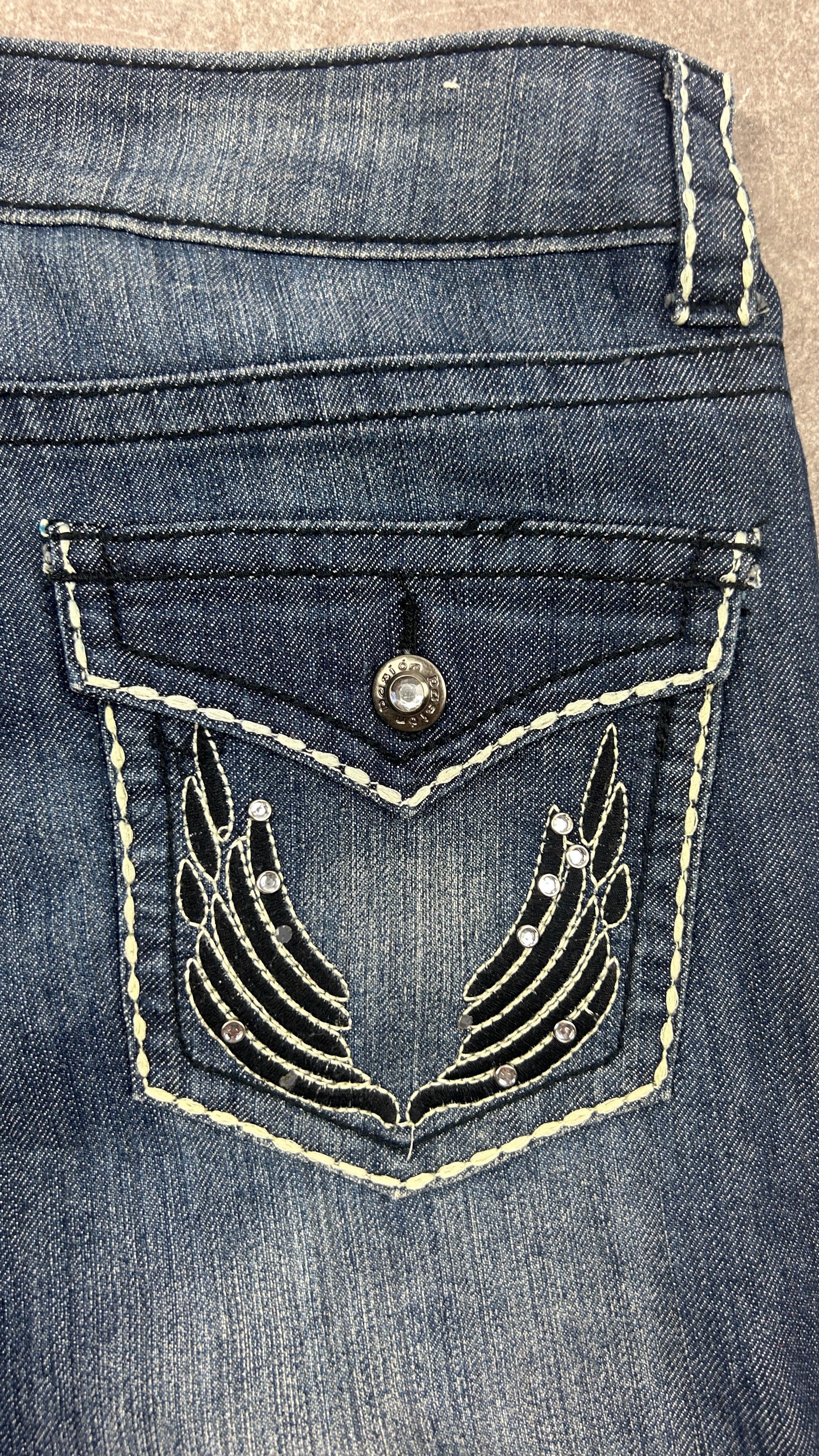 Wingpocket Darkwash Denimskirt