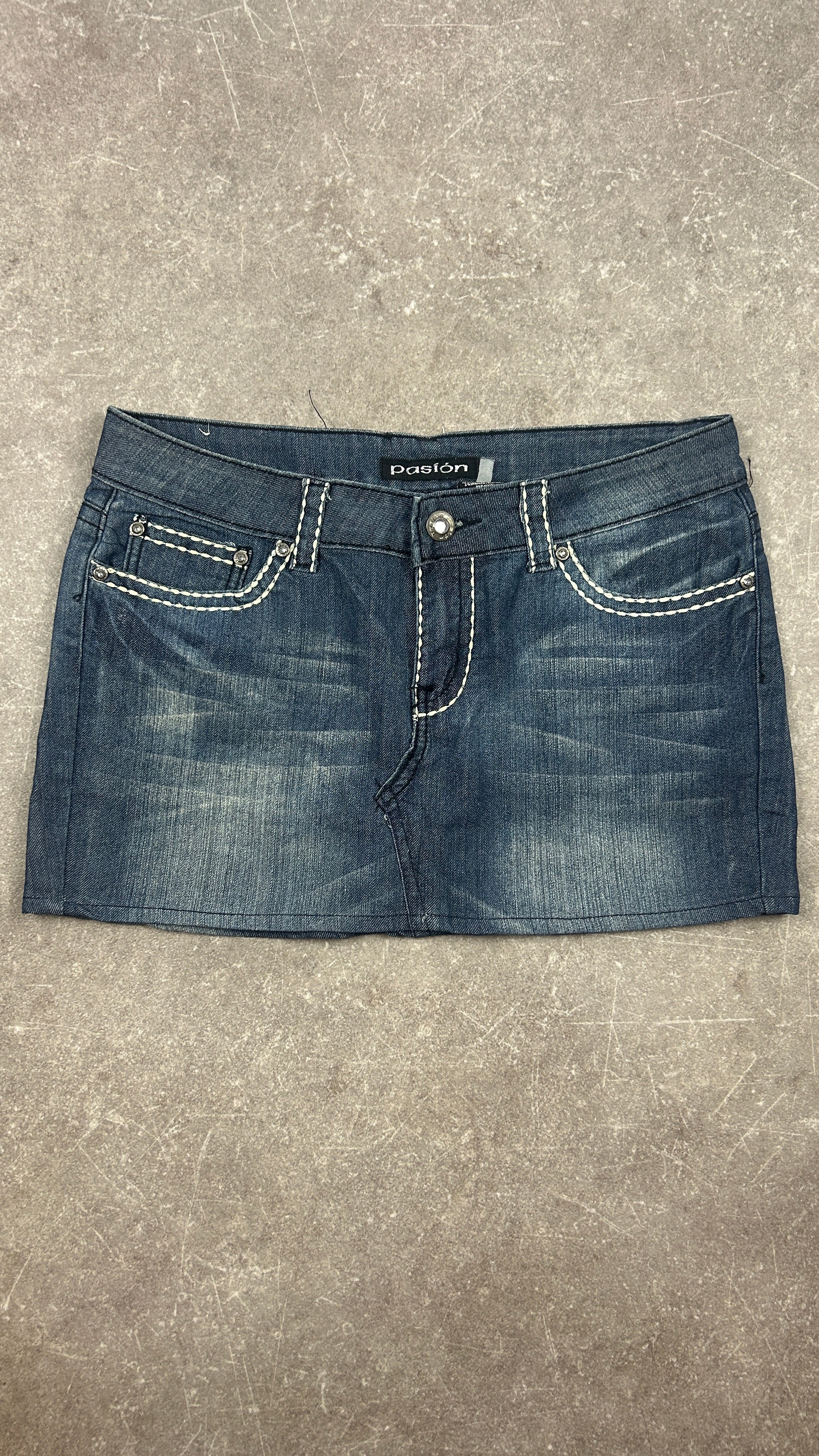 Wingpocket Darkwash Denimskirt