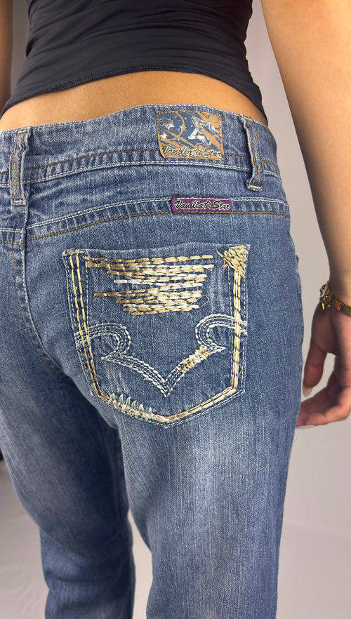 Angel Wing Flare Jeans