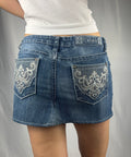 Ornatepocket Denim Miniskirt