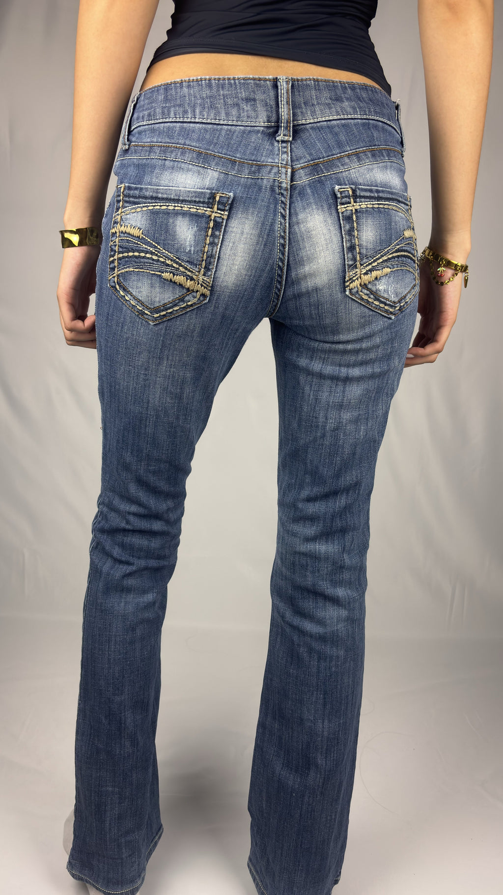 Y2K Stitch Pocket Jeans